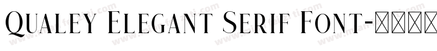 Qualey Elegant Serif Font字体转换
